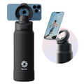 Magnetic Phone Holder Water Bottle - Insulated Stainless Steel with 360 Degree Phone Stand