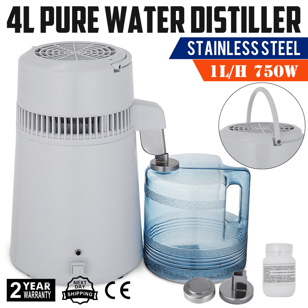 Newest 4L Dental Medical Pure Water Distiller All Stainless Steel Internal
