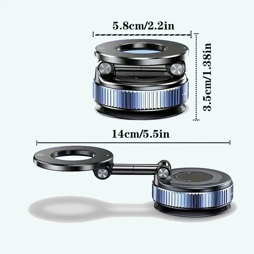 360° Magnetic Vacuum Suction Phone Holder