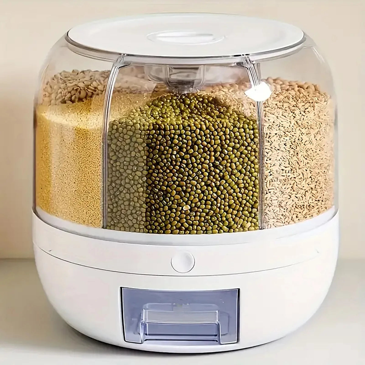Automatic Rotating Grain & Rice Dispenser Storage Container