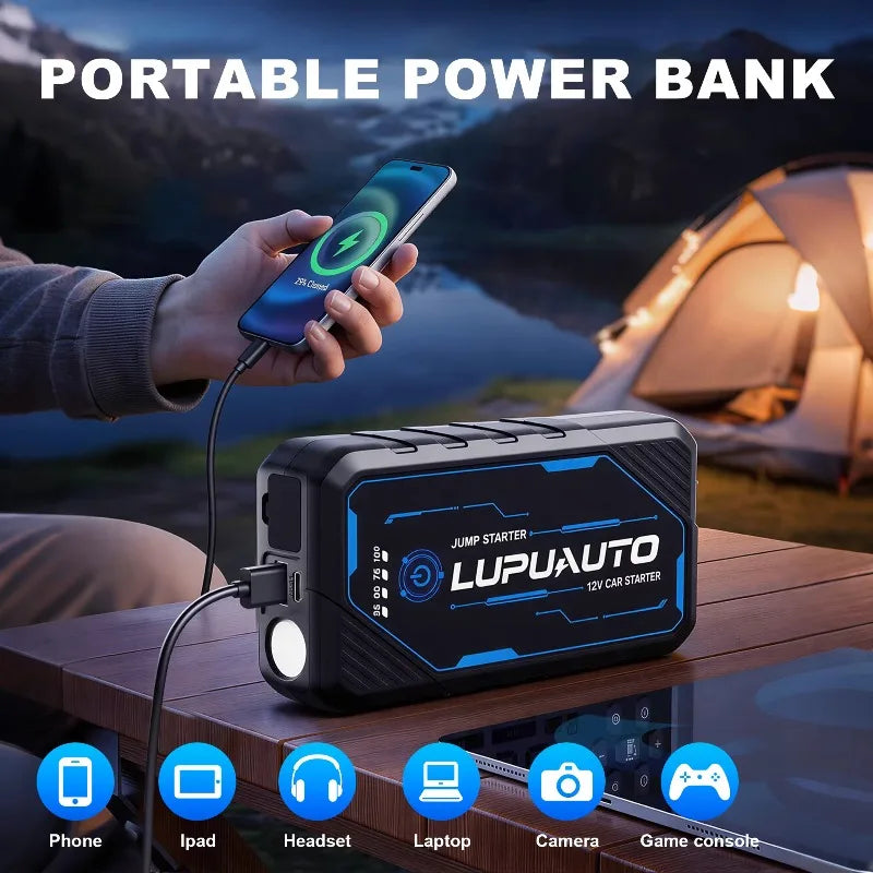 4000A Car Jump Starter with Air Compressor & Power Bank