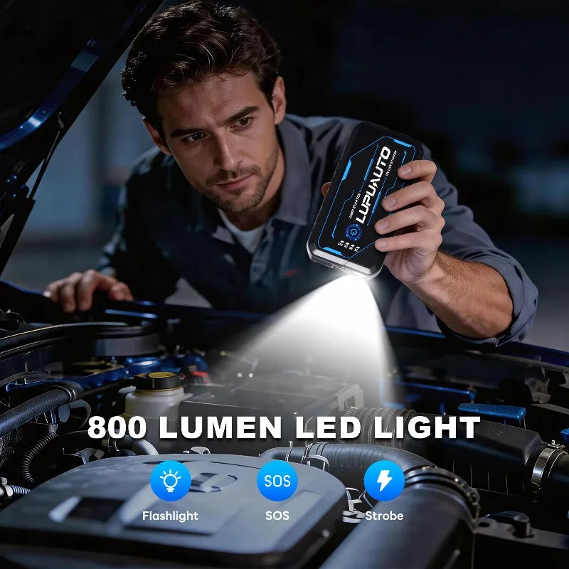 4000A Car Jump Starter with Air Compressor & Power Bank