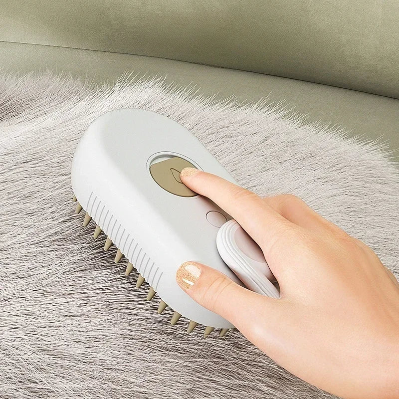 3-in-1 Steam Spray Pet Brush for Cats & Dogs