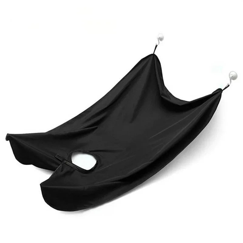 Beard Bib Shaving Apron, Hair Catcher Cape with Suction Cups