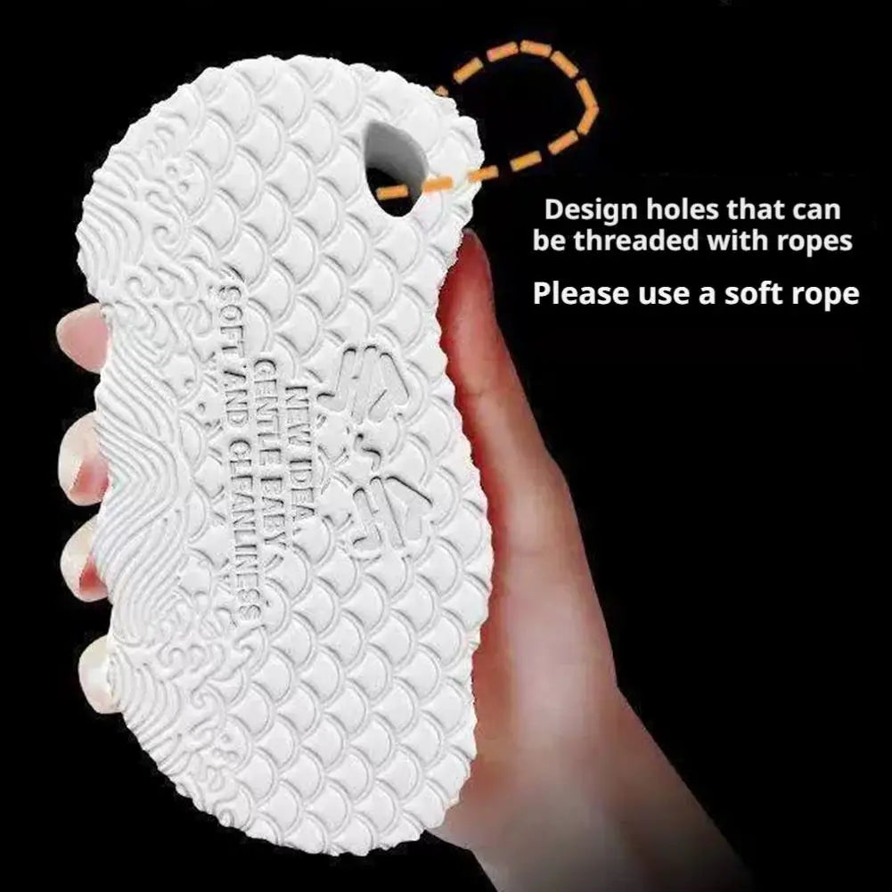 Exfoliating Body Scrubber Set - Deep Cleansing Bath Sponge