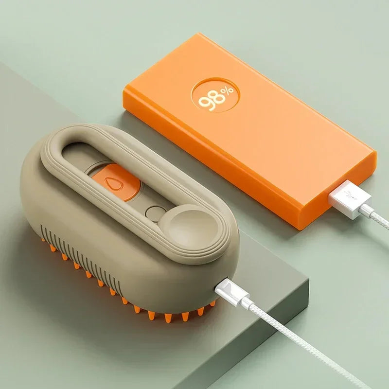 3-in-1 Steam Spray Pet Brush for Cats & Dogs