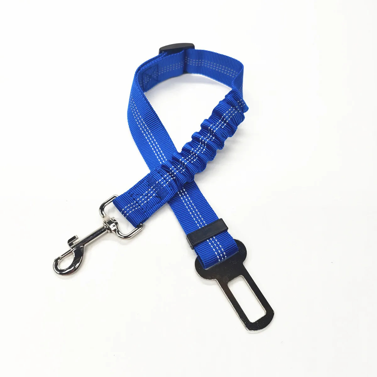 Adjustable Dog Car Seat Belt, Reflective with Elastic Buffer
