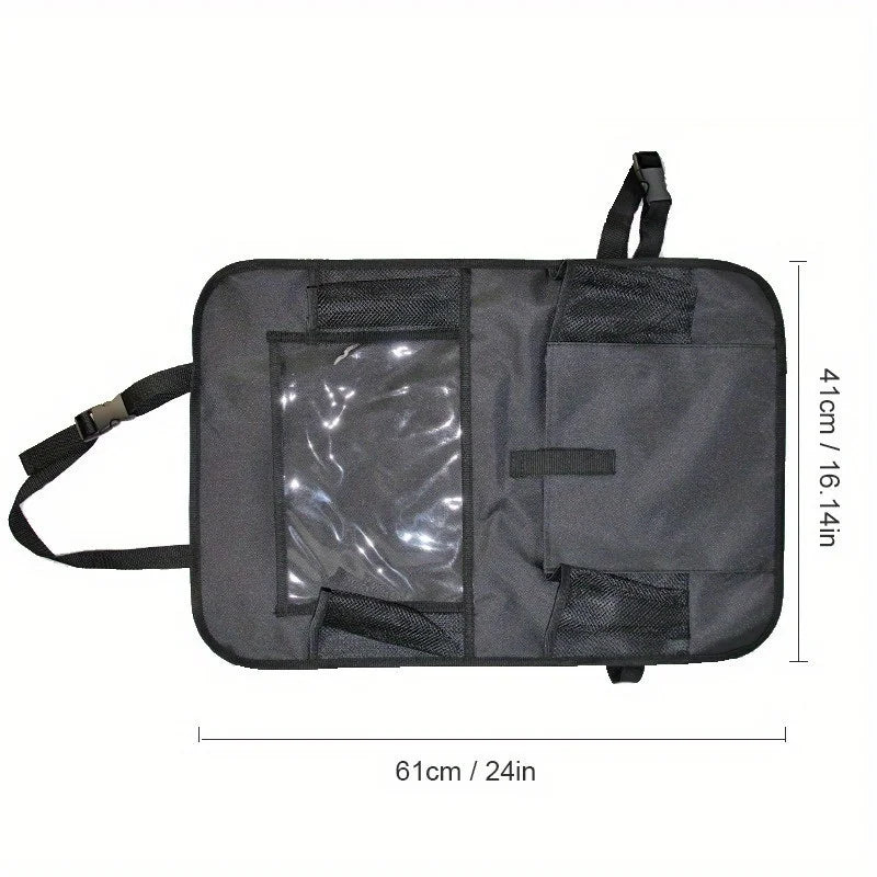 Car Seat Back Organizer with Touch Screen Tablet Holder