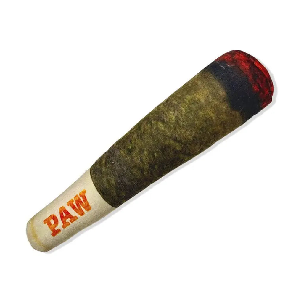 Funny Plush Cigar Dog Toy with Squeaker