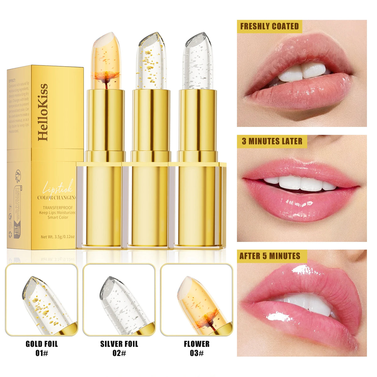 Color-Changing Lip Balm - Temperature Reactive Moisturizing Tint