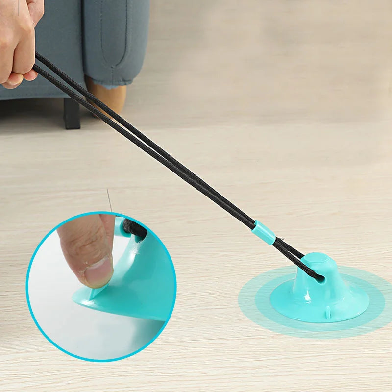 Suction Cup Dog Tug Toy with Treat Dispenser & Squeaker