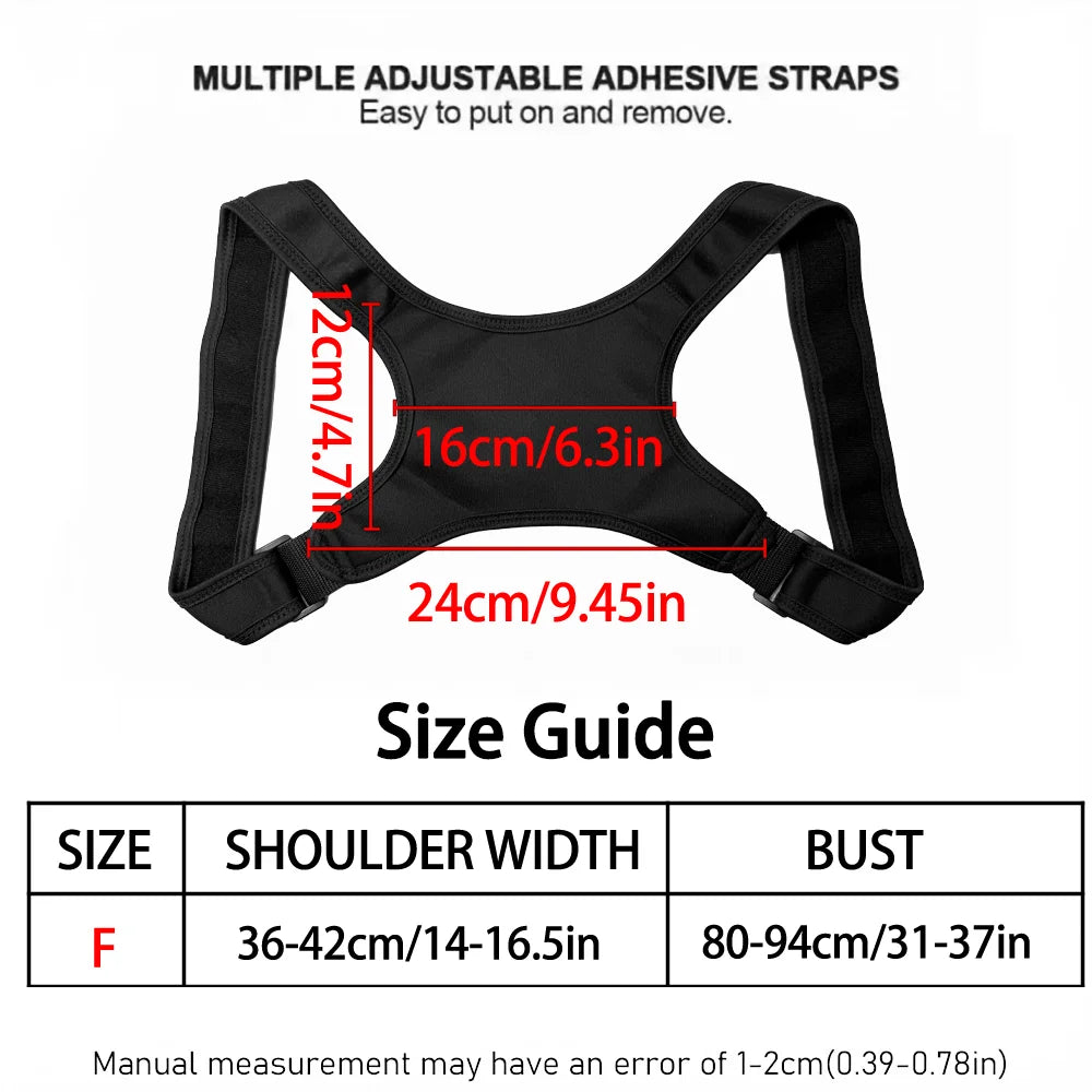 Posture Corrector Back Brace Adjustable Support For Better Posture