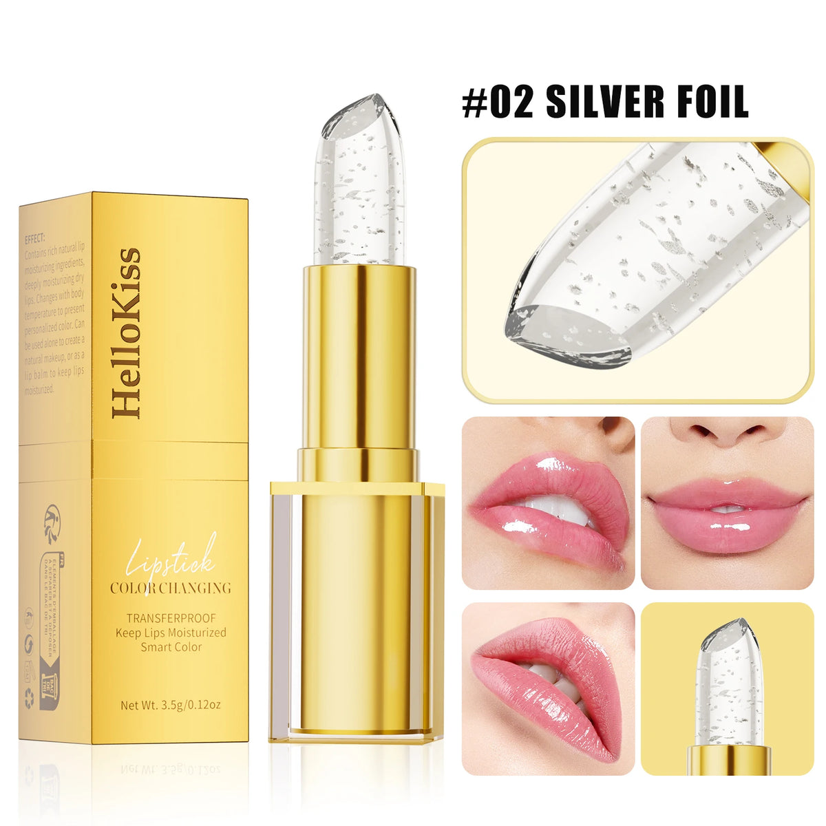 Color-Changing Lip Balm - Temperature Reactive Moisturizing Tint