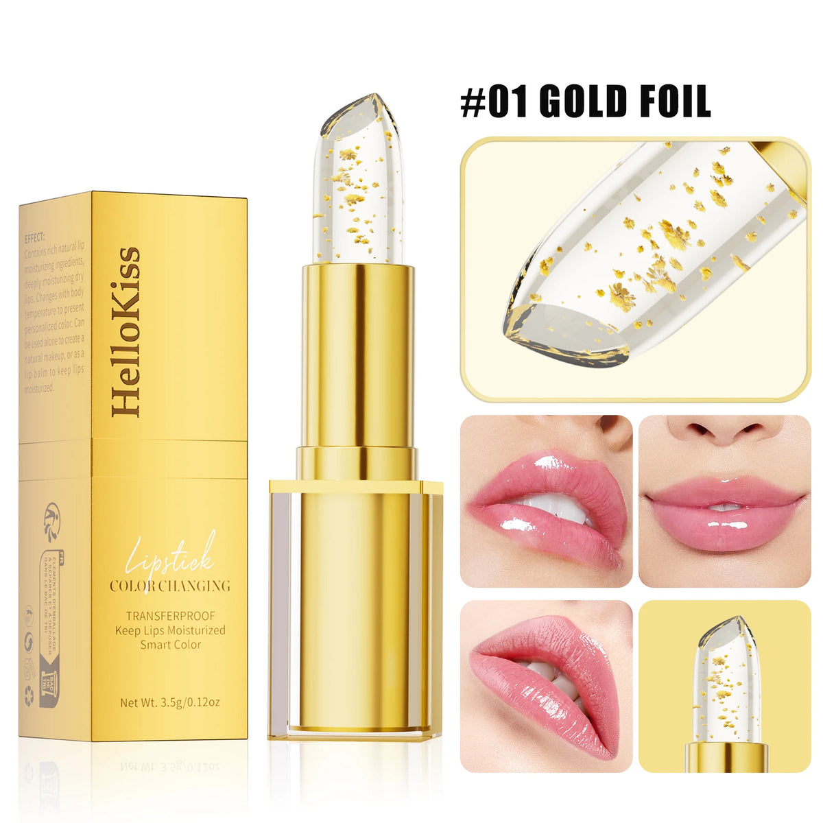 Color-Changing Lip Balm - Temperature Reactive Moisturizing Tint