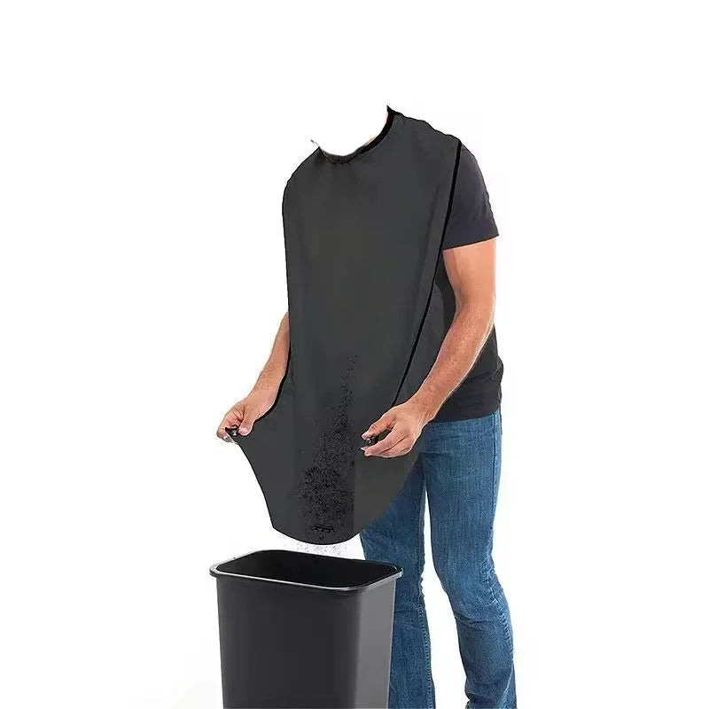 Beard Bib Shaving Apron, Hair Catcher Cape with Suction Cups