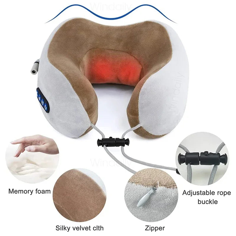 Electric Neck Massager Pillow with Heat