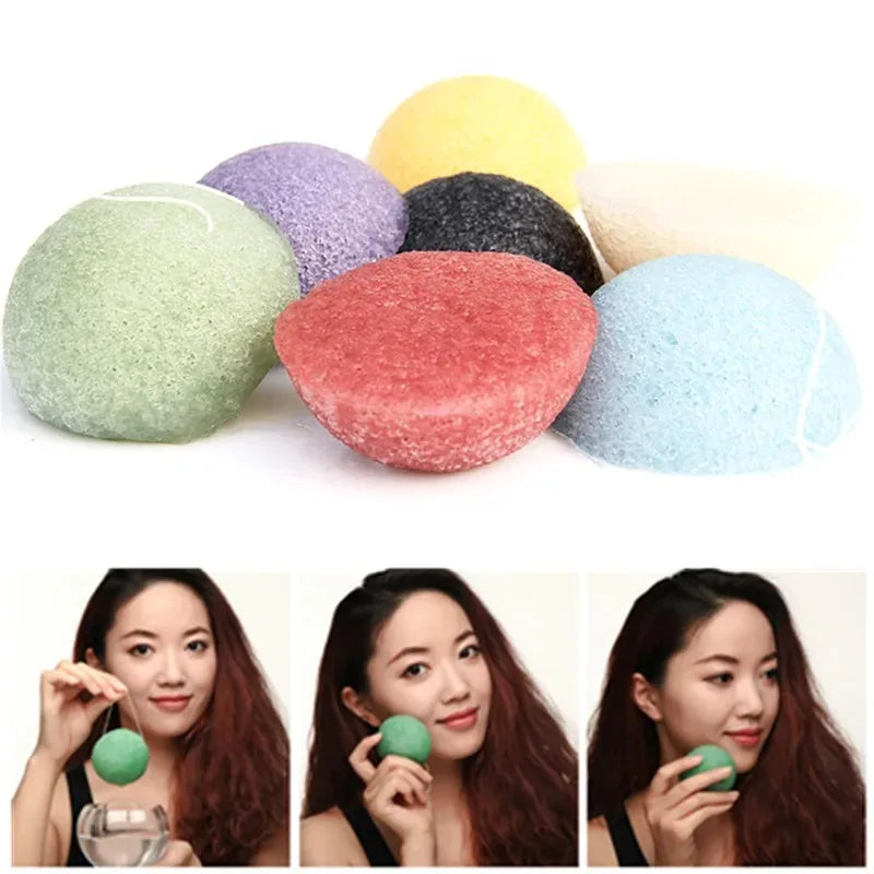 Konjac Facial Cleansing Sponge - Natural Exfoliating Puff