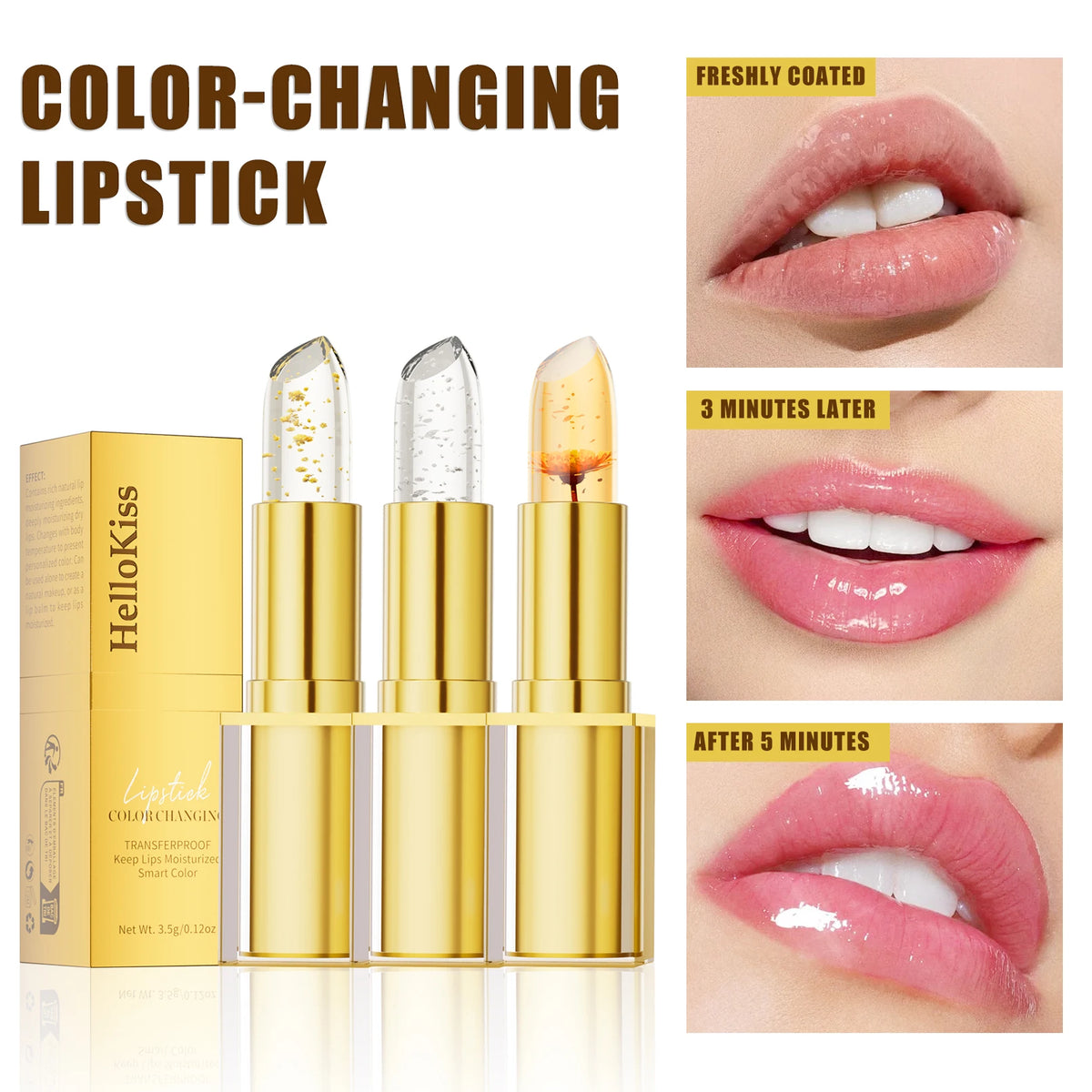 Color-Changing Lip Balm - Temperature Reactive Moisturizing Tint
