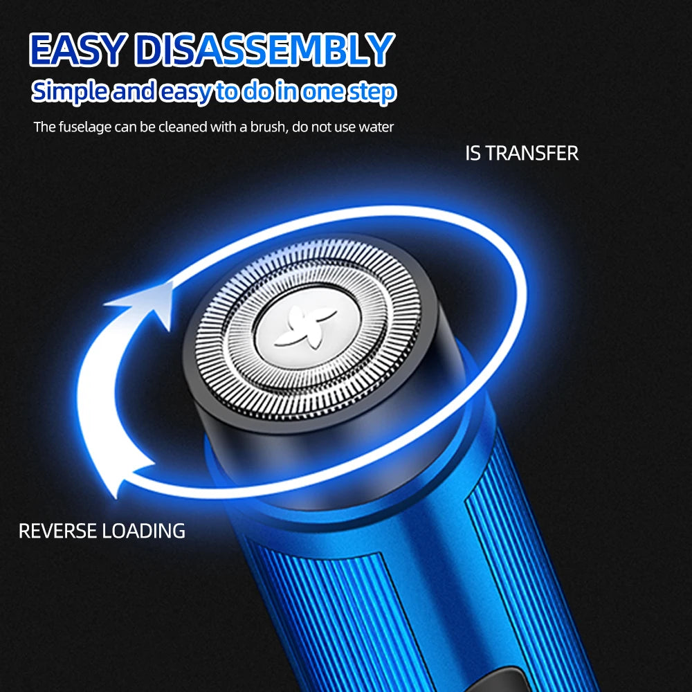 Mini Electric Shaver, Portable Rechargeable Travel Razor