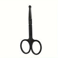 Manual Nose & Ear Hair Trimmer, Stainless Steel, Round-Head Safety Design