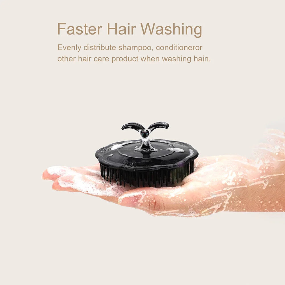 Silicone Scalp Massager Shampoo Brush