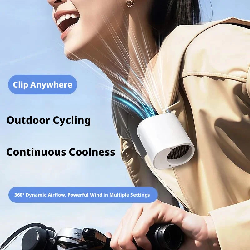Clip-On Car Fan with 360° Rotation