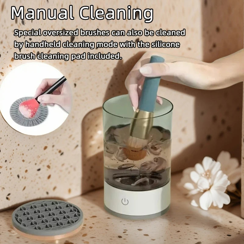 Electric Makeup Brush Cleaner, USB Powered Brush Washer