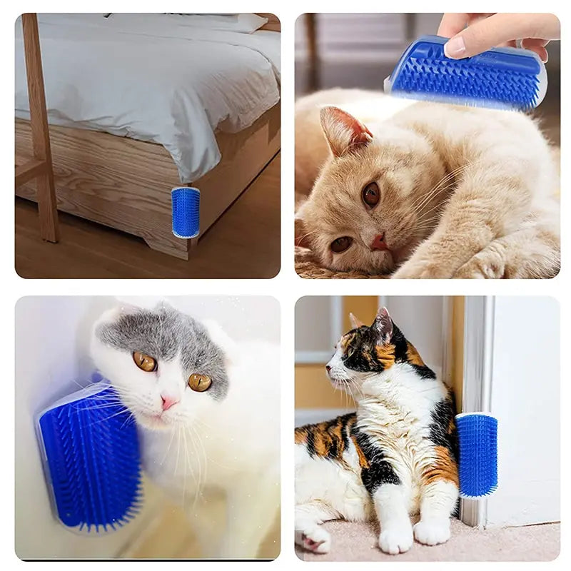 Cat Corner Self-Groomer Brush, Wall-Mounted