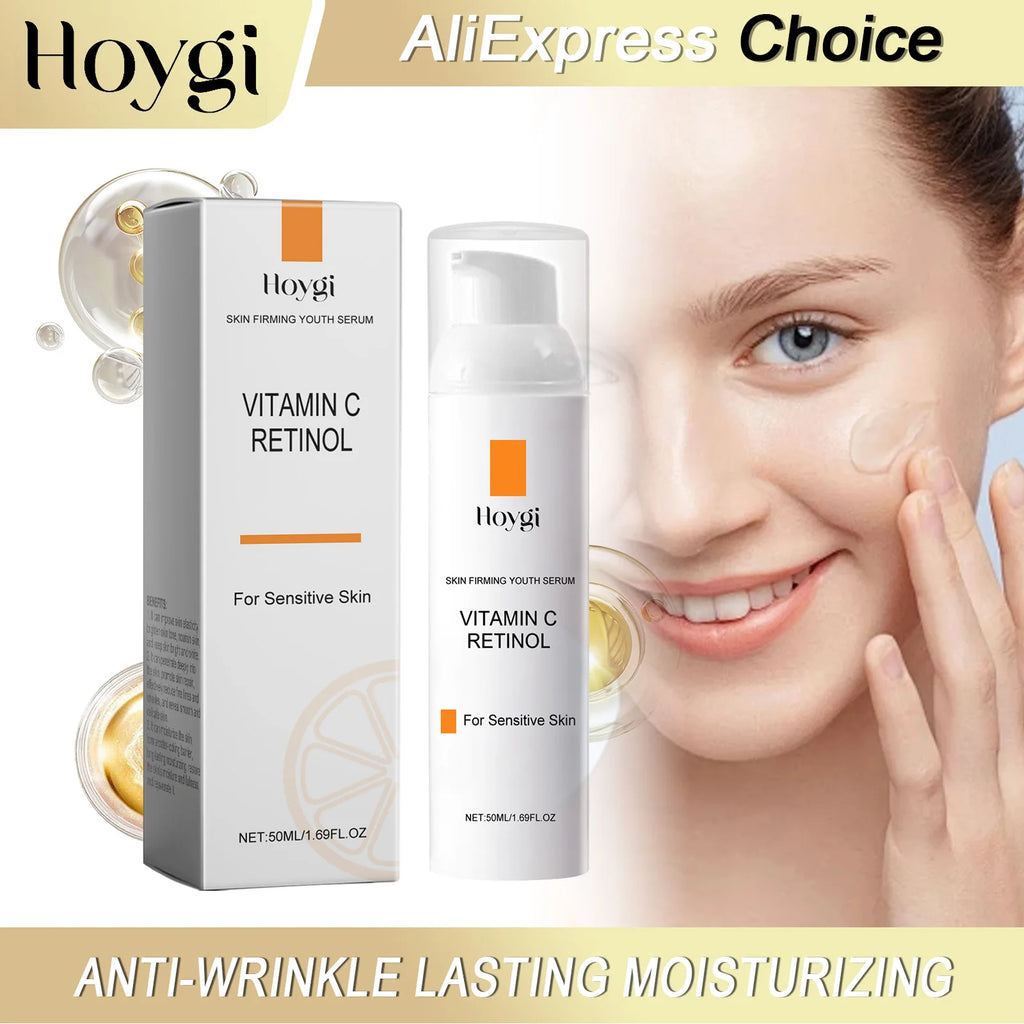 HOYGI Vitamin C & Retinol Face Serum, Brightening & Moisturizing, 50ml
