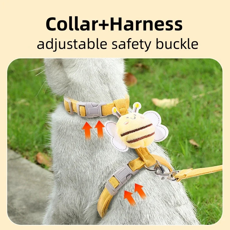 Cat Harness and Leash Set, Adjustable Vest for Kittens & Small Cats
