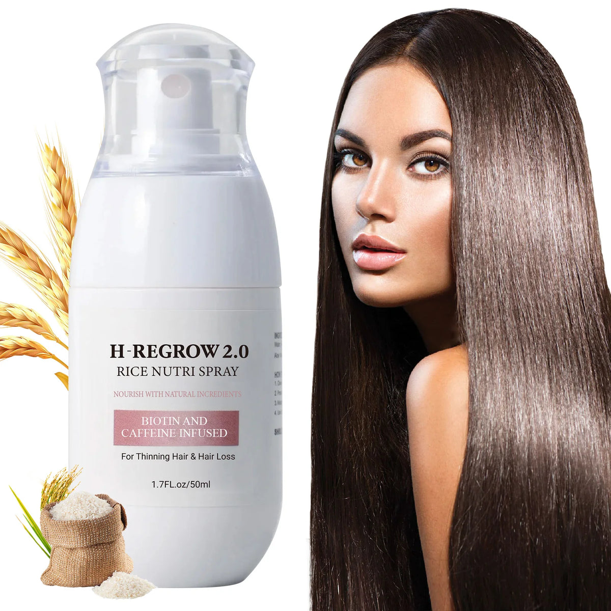 Fermented Rice Water Hair Growth Serum - Scalp Treatment Spray