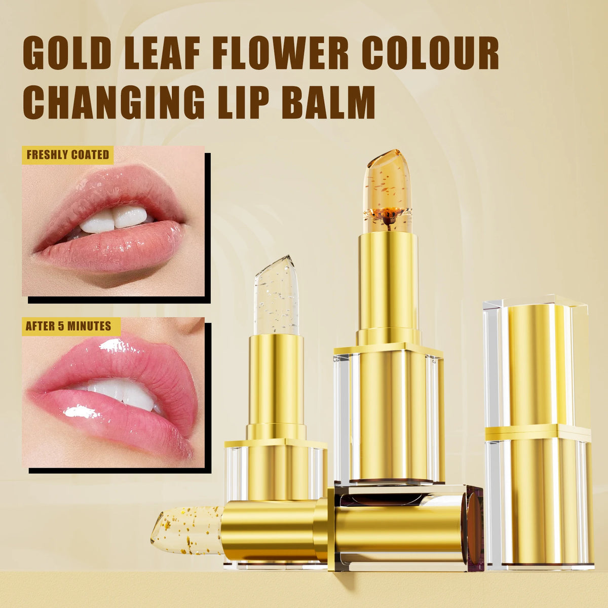 Color-Changing Lip Balm - Temperature Reactive Moisturizing Tint