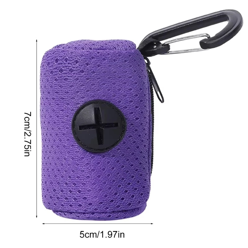 Dog Poop Bag Holder for Leash, Black