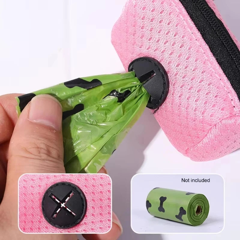 Dog Poop Bag Holder for Leash, Black