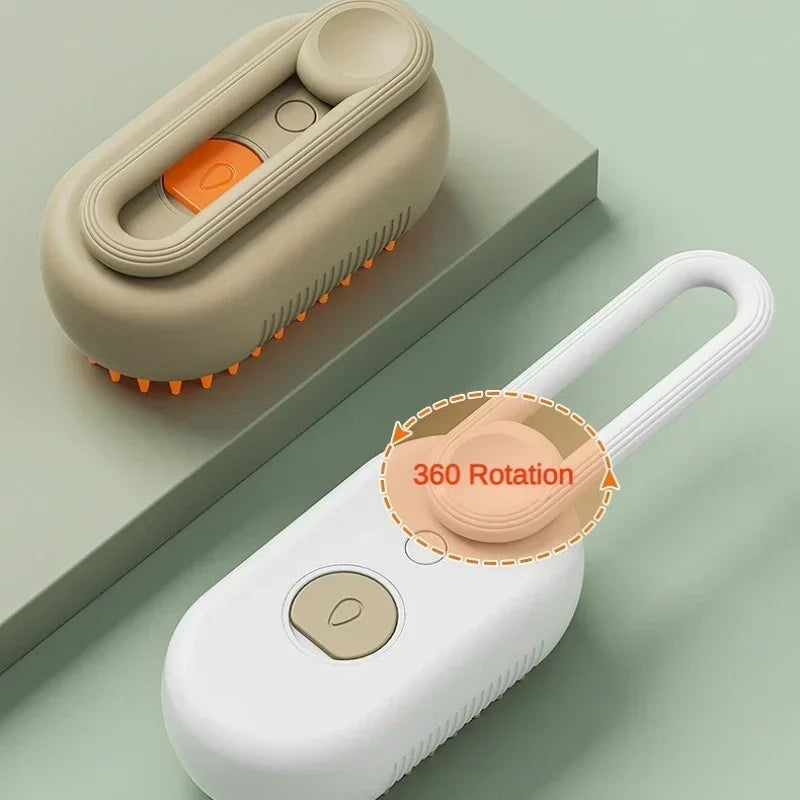 3-in-1 Steam Spray Pet Brush for Cats & Dogs