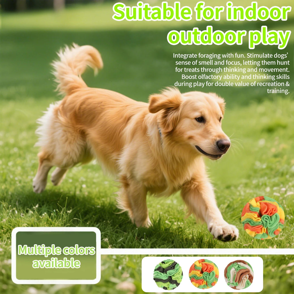 Dog Snuffle Ball, Interactive Foraging Puzzle Toy (Small)