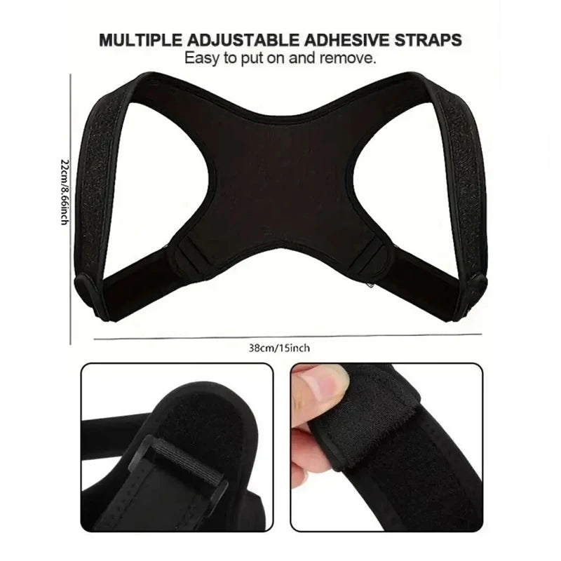 Posture Corrector Back Brace Adjustable Support For Better Posture