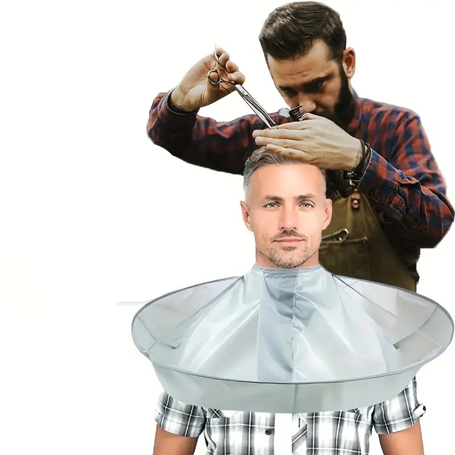 DIY Haircut Umbrella Cape, Foldable Hair-Catching Cutting Cloak