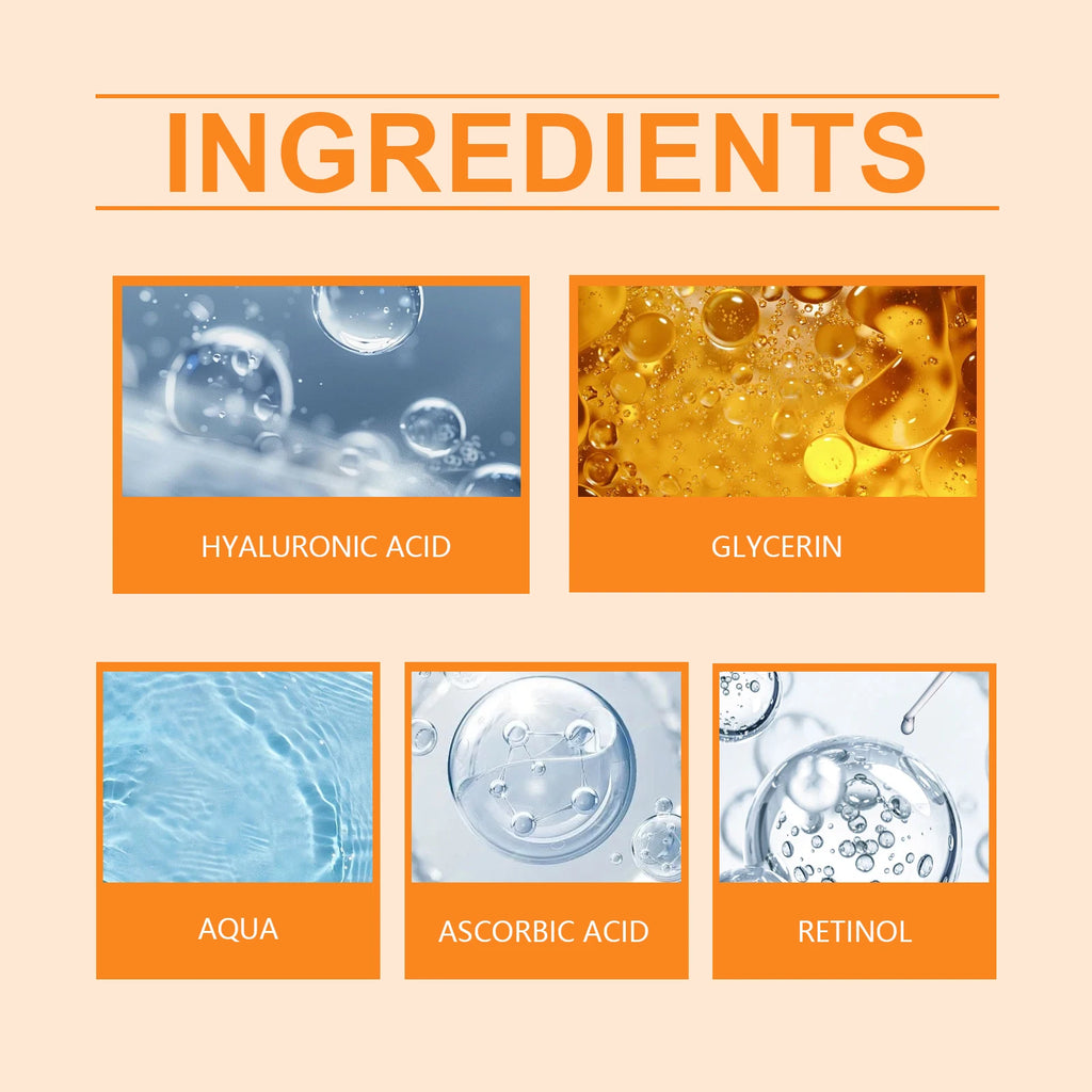 HOYGI Vitamin C & Retinol Face Serum, Brightening & Moisturizing, 50ml