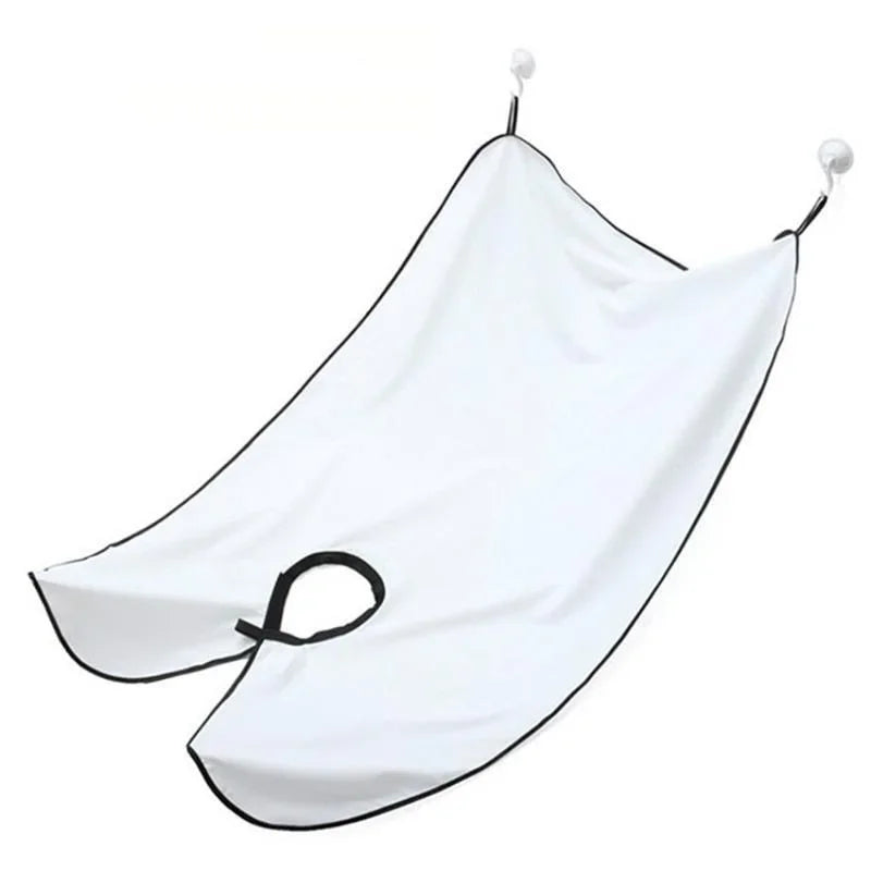 Beard Bib Shaving Apron, Hair Catcher Cape with Suction Cups