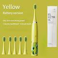 Kids' Electric Toothbrush with 5 Replacement Heads, Battery Powered