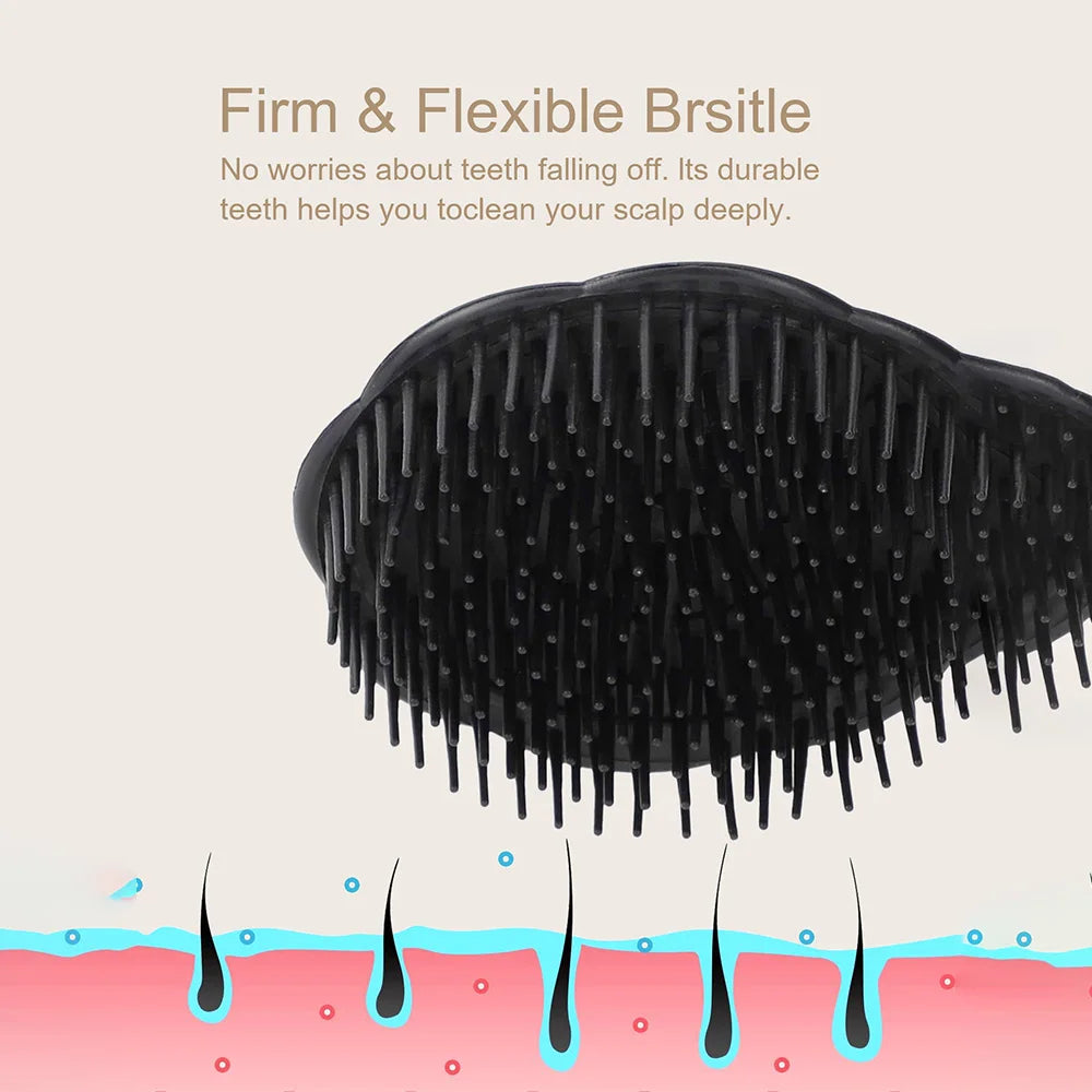 Silicone Scalp Massager Shampoo Brush