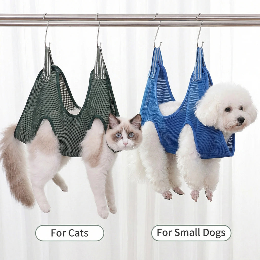 Pet Grooming Hammock for Nail Trimming, Cats & Small Dogs