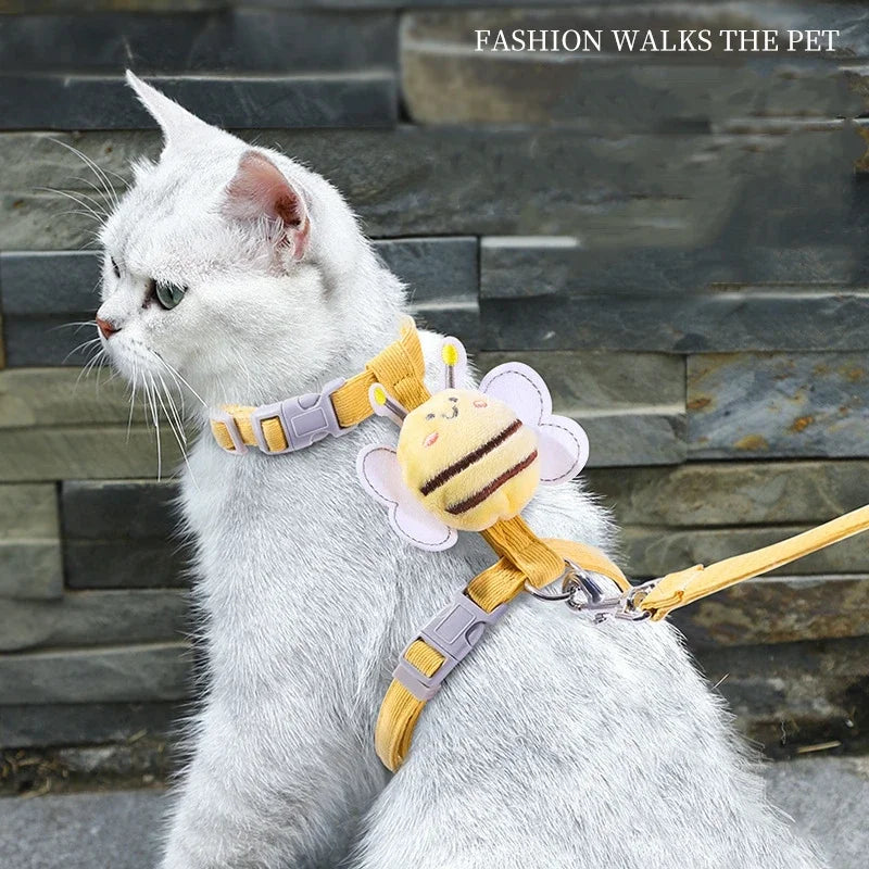Cat Harness and Leash Set, Adjustable Vest for Kittens & Small Cats