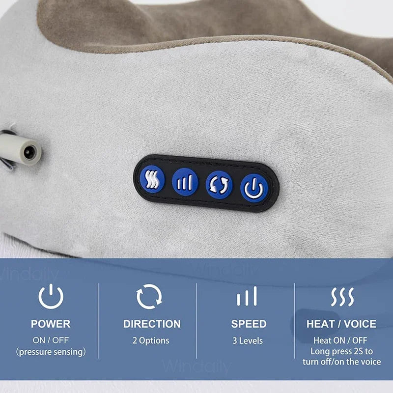 Electric Neck Massager Pillow with Heat