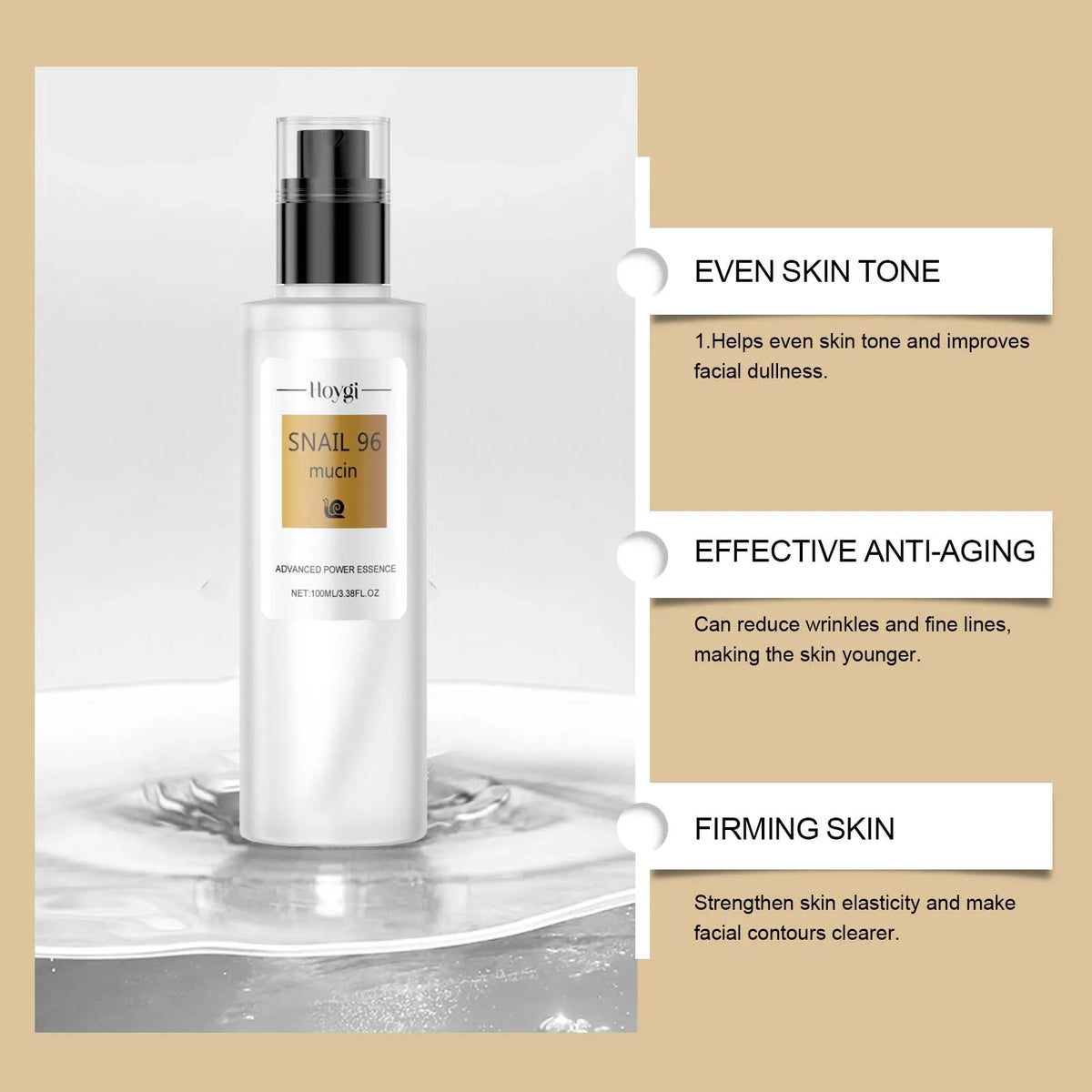 Snail 96 Mucin Power Essence, Hydrating & Firming Face Serum