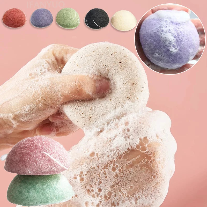 Konjac Facial Cleansing Sponge - Natural Exfoliating Puff