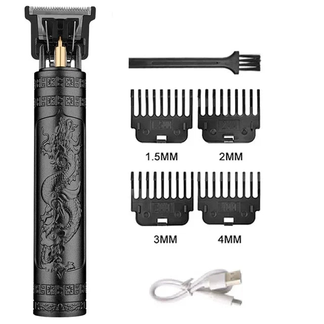 T9 Cordless Hair & Beard Trimmer, Rechargeable with 4 Guide Combs