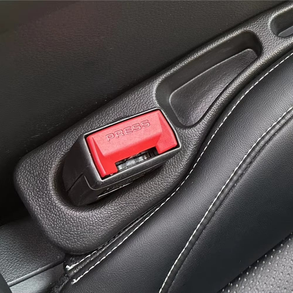 Car Seat Gap Filler with Storage Slot, 2-Pack Universal Seat Crevice Organizer to Stop Phones & Keys from Falling