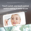 Car Sun Visor Makeup Mirror with LED Lights, Rechargeable Touch Dimmable Vanity Mirror for Car & Travel